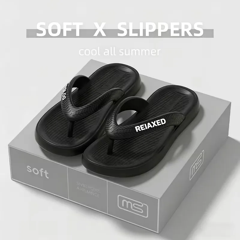 Men's Outdoor Fashion Slippers, Lightweight Non-Slip Printed Flip-Flops, Suitable For Both Men And Women image 4