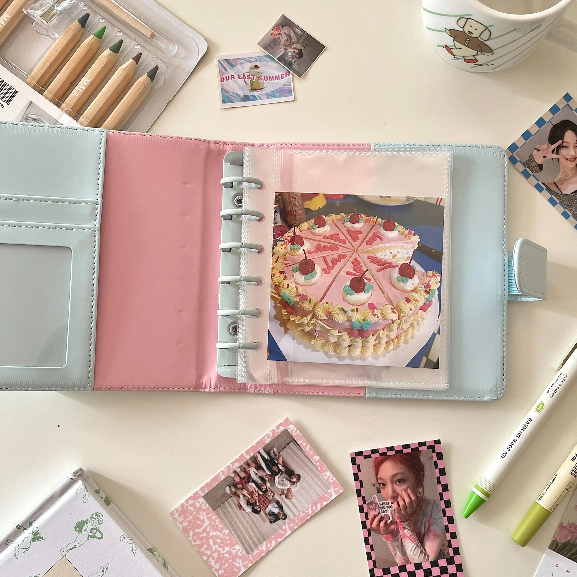 Sharkbang Makronen A7 Platz PU Bindemittel Tagebuch Notebook Zeitschriften Agenda Planer DIY Idol Kpop Sammeln Buch Geschenk Set Schreibwaren – Detail 19