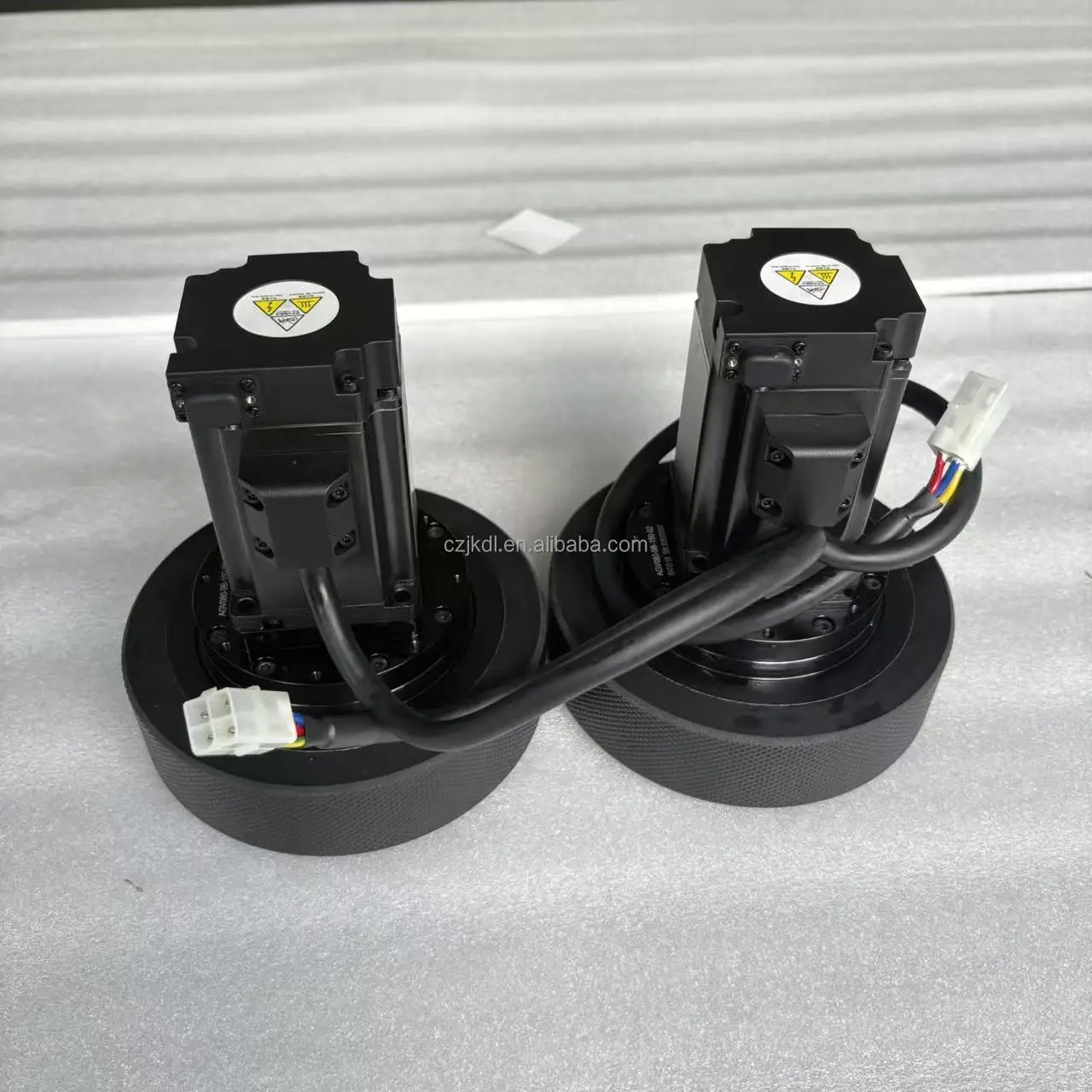 New OEM ODM CE 200kg Payload Electric AGV Drive Wheel Low Noise Differential Wheel Hospital Medical Cart Logistics Trolley