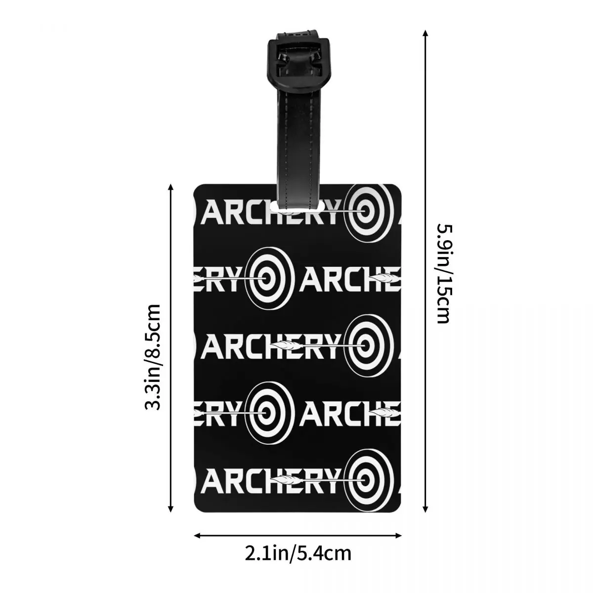 Personalizado Archery Amante Bagagem Tag, Proteção de Privacidade, Caça, Esporte Bagagem Tags, Travel Bag Labels, Mala