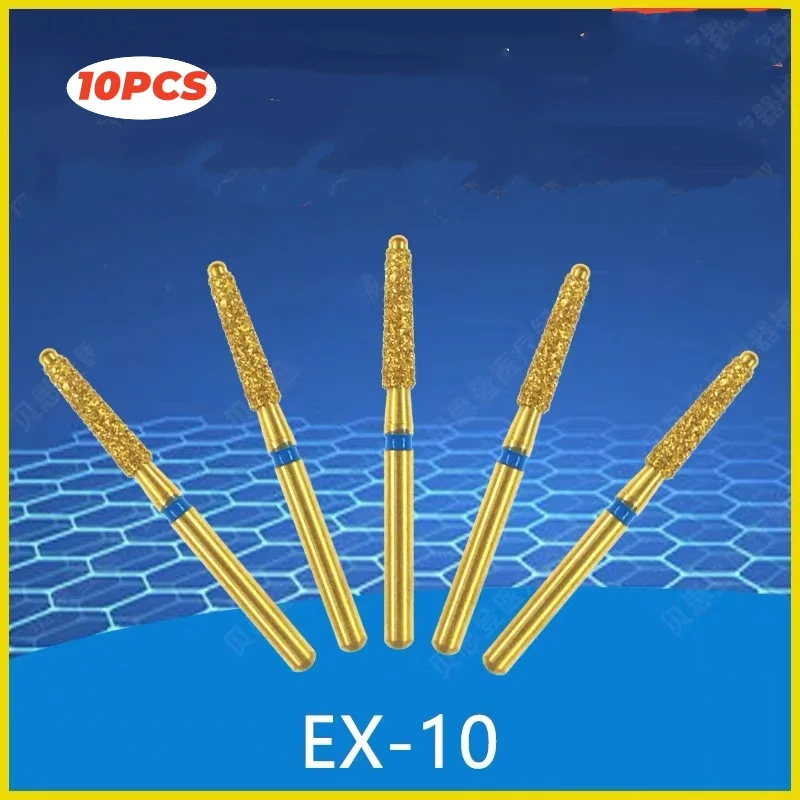 

10PCS Dental Pulpotomy access Open pulp cavity Bur kit Preparation FG bur EX-10