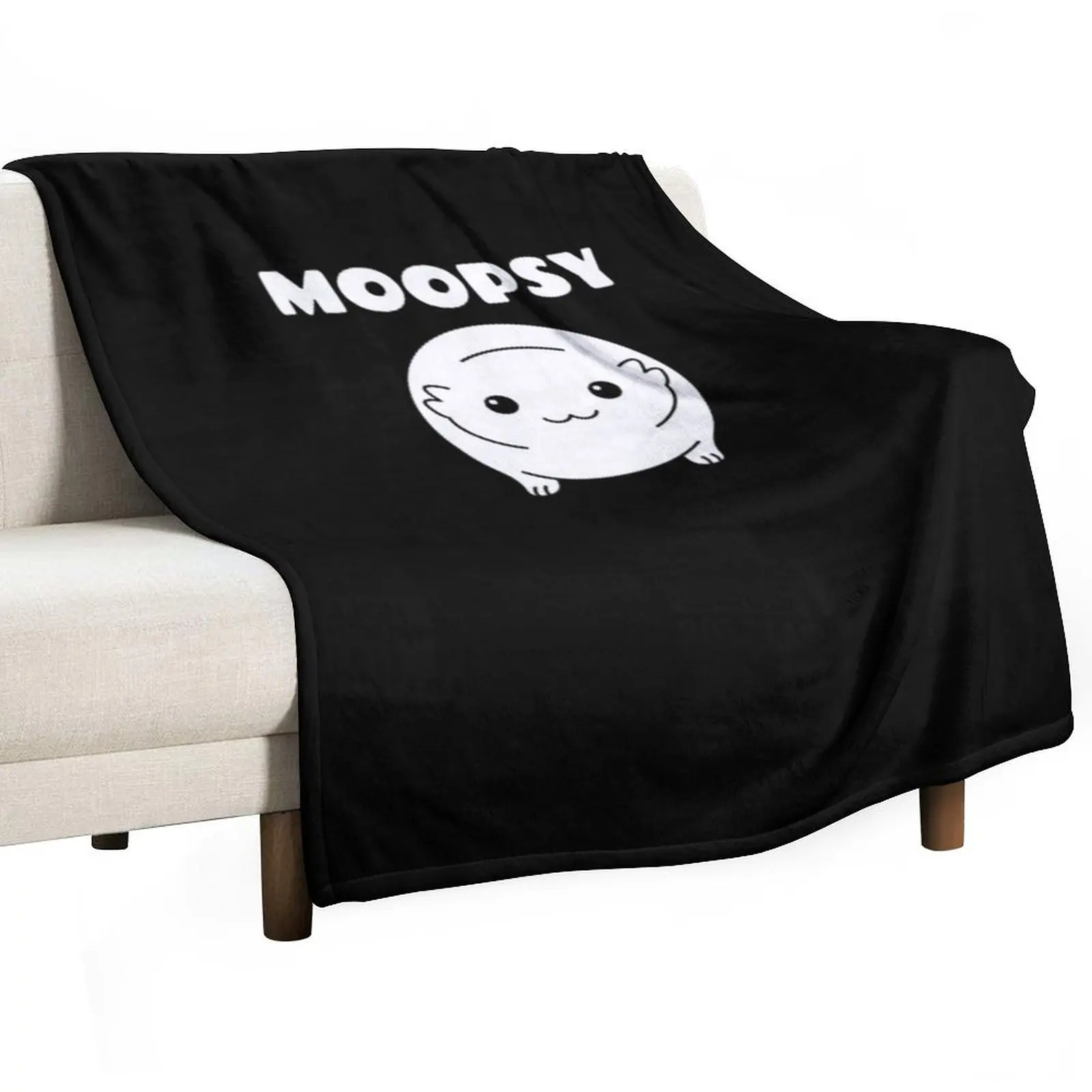 

Moopsy Throw Blanket Bed linens Cute Plaid cosplay anime For Decorative Sofa Blankets