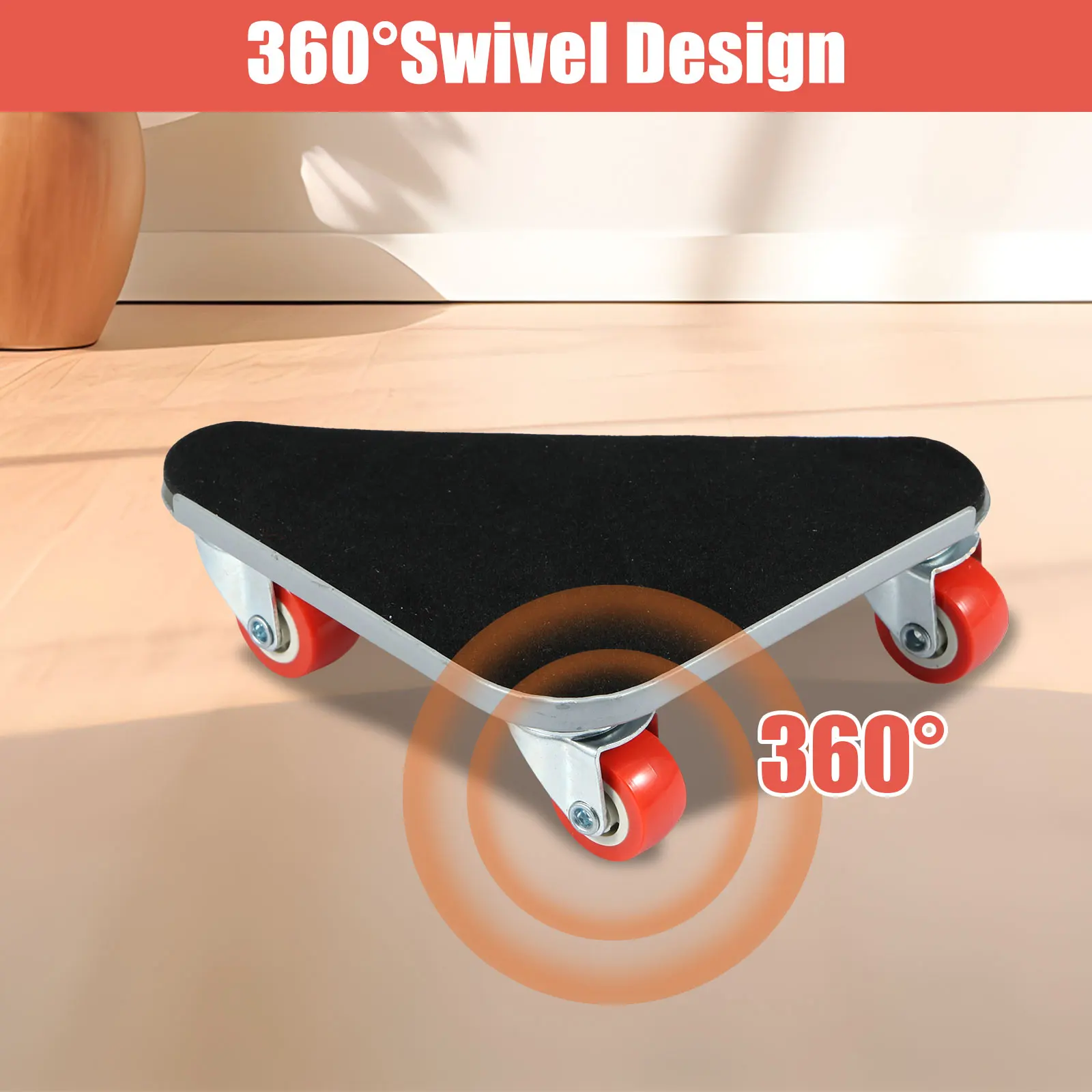 5Pcs New Furniture Lifter Mover Tool 4 Sliders 1 Wheel Bar for Lifting Moving Furniture Helper Transport Tool Bearing 400/600KG