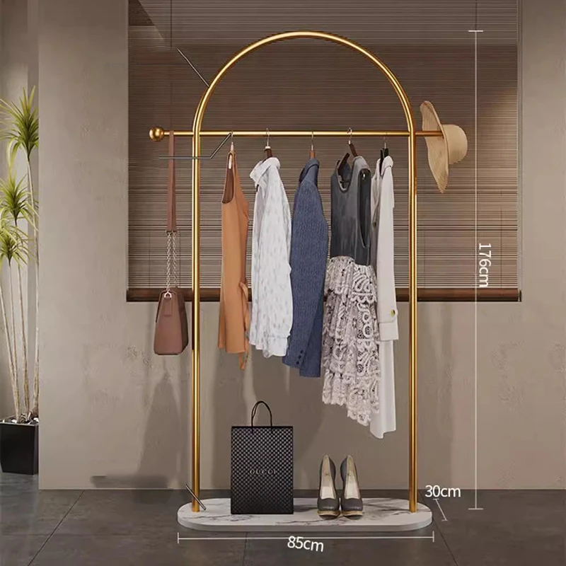 Metal Display Coat Racks Organizer Space Saving Clothes Bag Hanger Coat Racks Shoe Storage Porte Manteau Lounge Suite Furniture