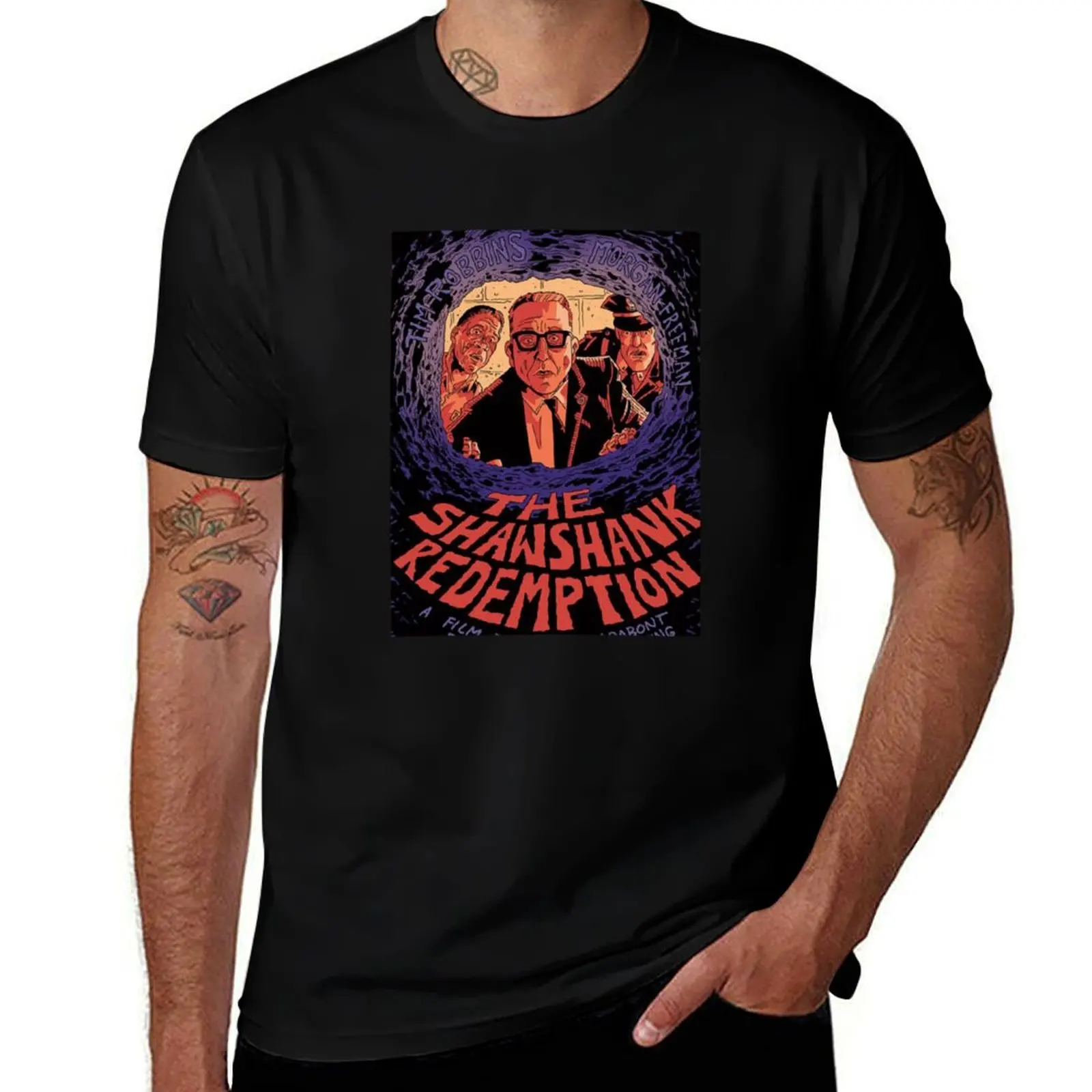 Shawshank Redemption Classic T-Shirt Casual Fashion Short Sleeve Cotton T-Shirt