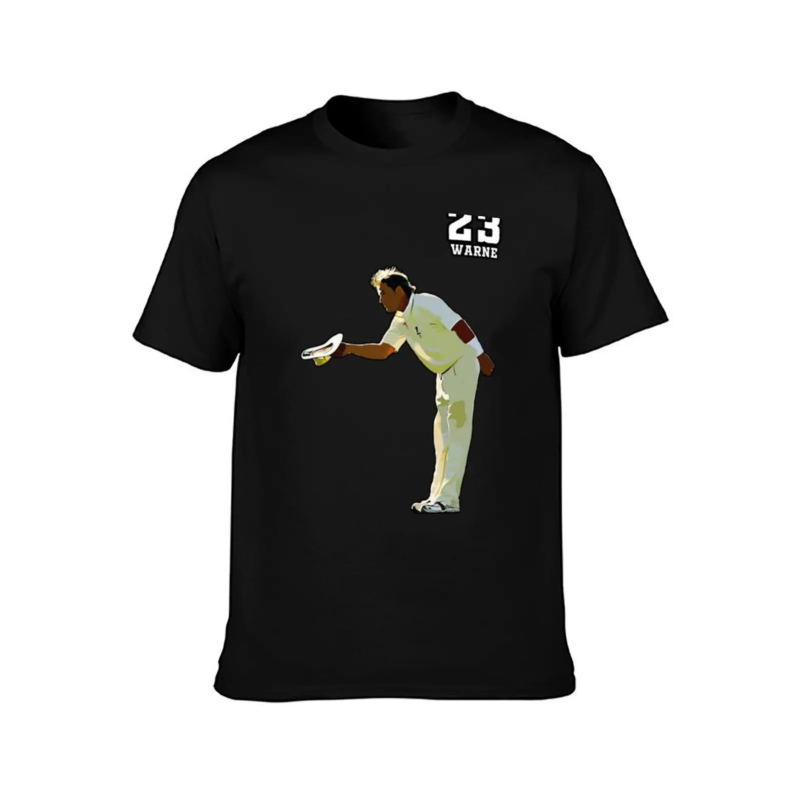 Shane Warne - Australian Cricket Player - Bowler - T20 T-Shirt luxury designer for a boy shirts men graphic