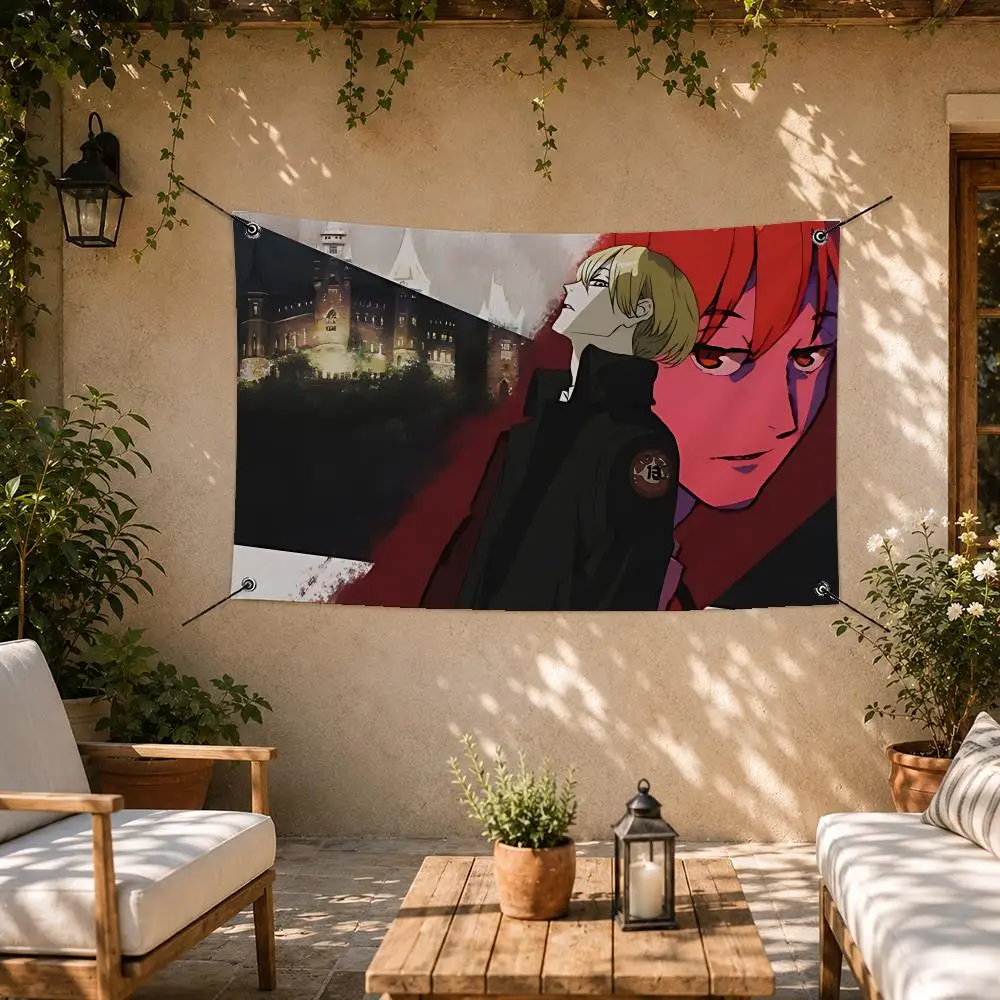 Smart Anime ACCA 13 Flags Room Bedroom Home Outdoor Wall Hanging Concert Printed Background Decoration Art Banne
