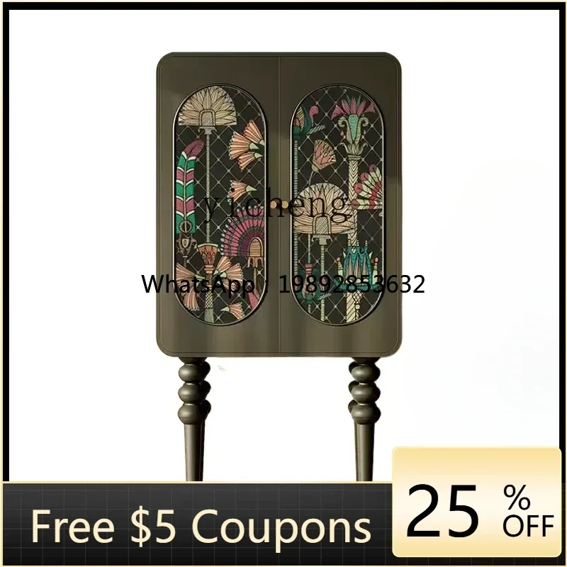 

BB Vintage Locker Living Room Bedroom Home Storage Standing Cabinet Premium Painted Decorative Locker