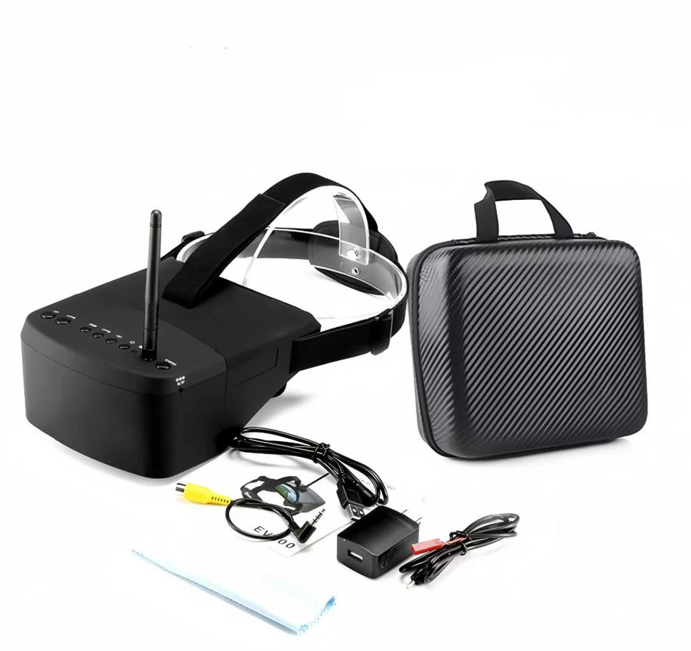 

5.8G 40CH 5 Inch 800*480 Video Headset HD 16:9 DVR Diversity FPV EV800D Goggles With Battery For RC Model RC FPV Drone RC Car