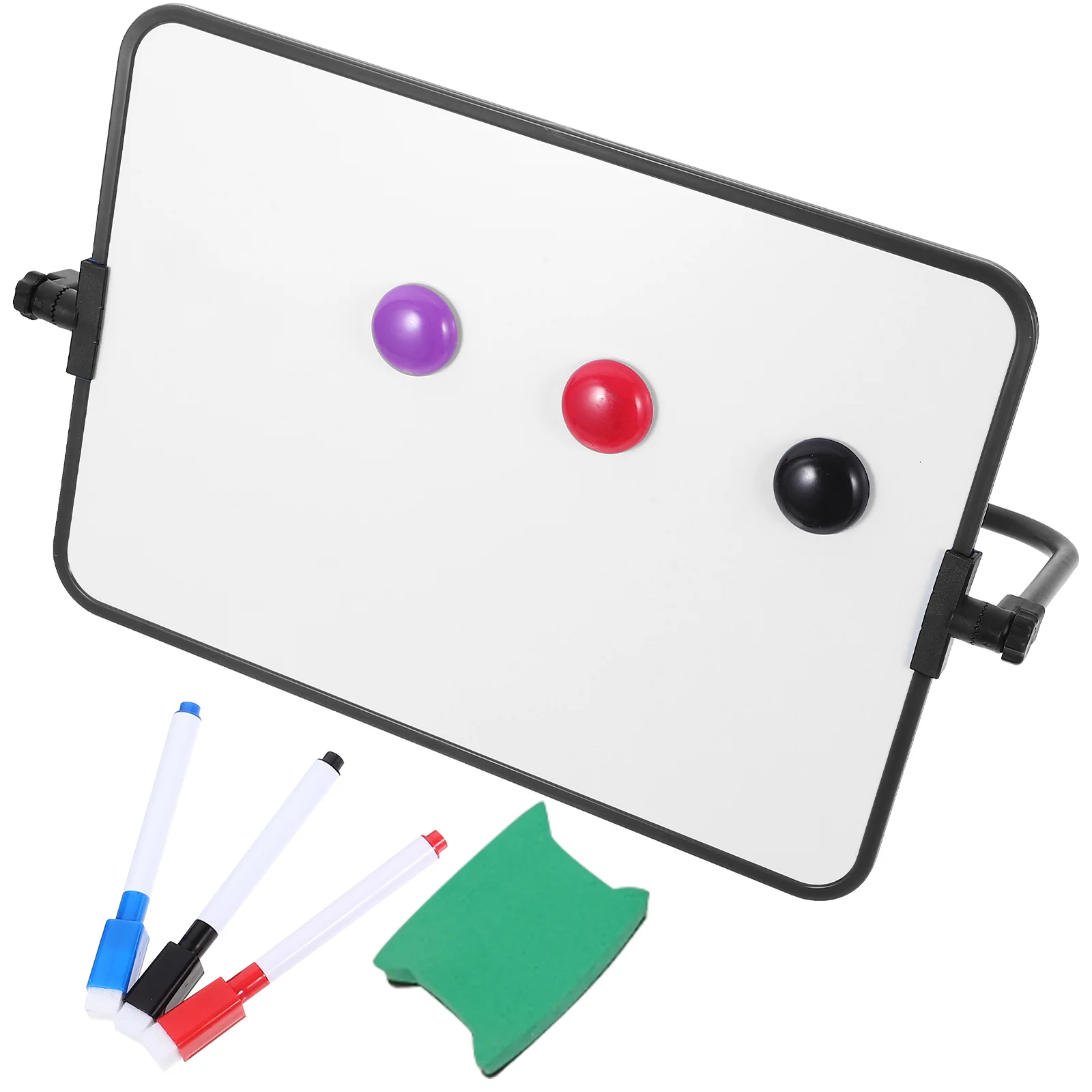 

Белая доска, двусторонняя магнитная доска, портативный календарь для сухого стирания, офисная подставка для заметок (синяя), подставка для сообщений с гостевым рисунком