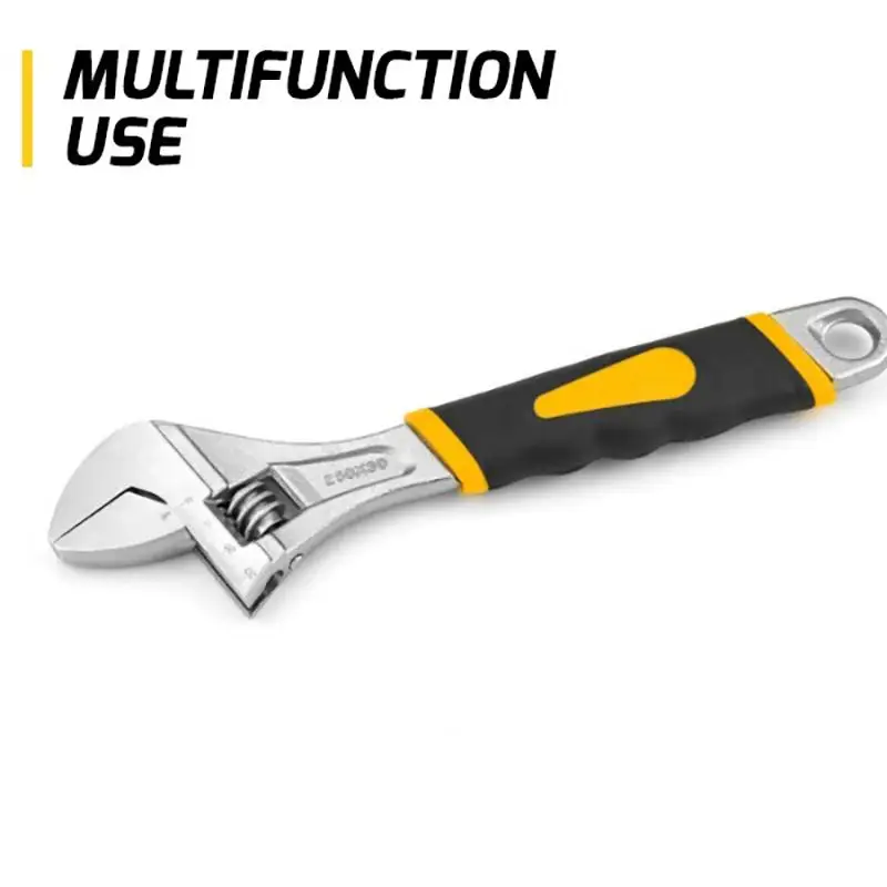 New Sale 6-10 Inch Heavy Duty Adjustable Wrench With Rubberized Handle And Box End