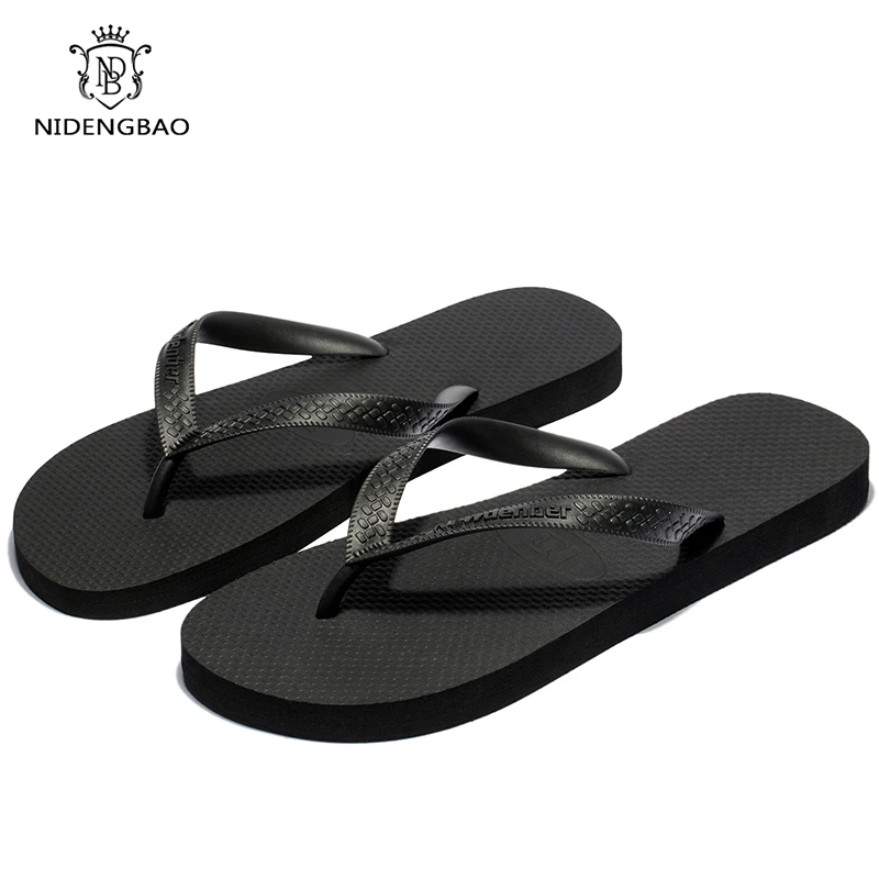 Rubber Men Flip Flops Summer Men's Slippers Beach Sandals Soft Slides Light Men Flip Flops Big Size 50 Men shoes Chanclas Hombre