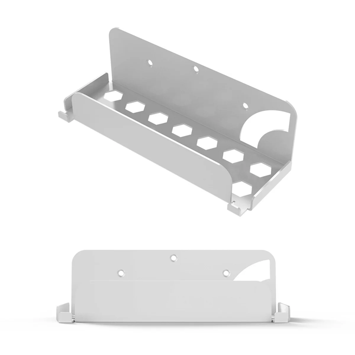 Soporte para colgar en la pared, ajuste Universal para interruptor/Host TV Box, almacenamiento de montaje en pared, color blanco