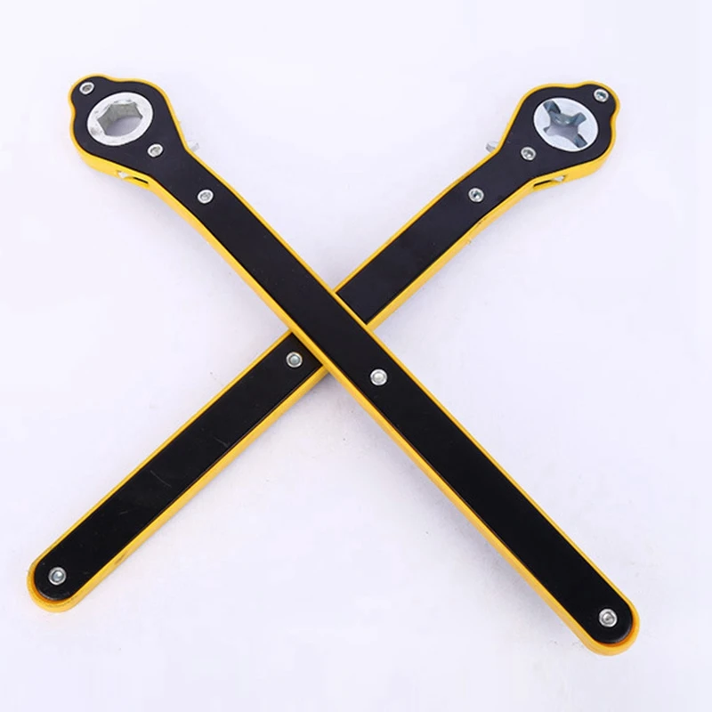 2X Automobile Tire Ratchet Wrench Tire Jack Removal Wrench Cross Jack Labor Saving Wrench Jack Rocker Arm