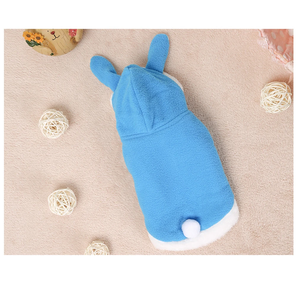 

Cute Dog Rabbit Costume Pet Puppy Hoodies Durable Fashion Design For Outdoor Activities Easy On Comfortable Blue Size Xl Dog