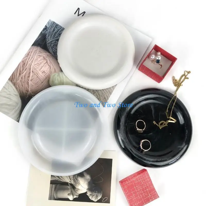 

HX6F 3 Styles Decorative Storage Box Mold for Rings Jewelry Storage Tray Home Decor