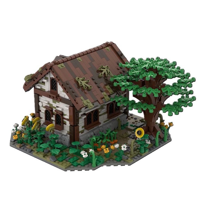 1444 Pezzi Set di Costruzioni Modulari Personalizzabili MOC con Scenari Urbani e Case Rurali, Modello Semplice Popolare, Giocattolo Fai-da-te, Regalo per le Feste