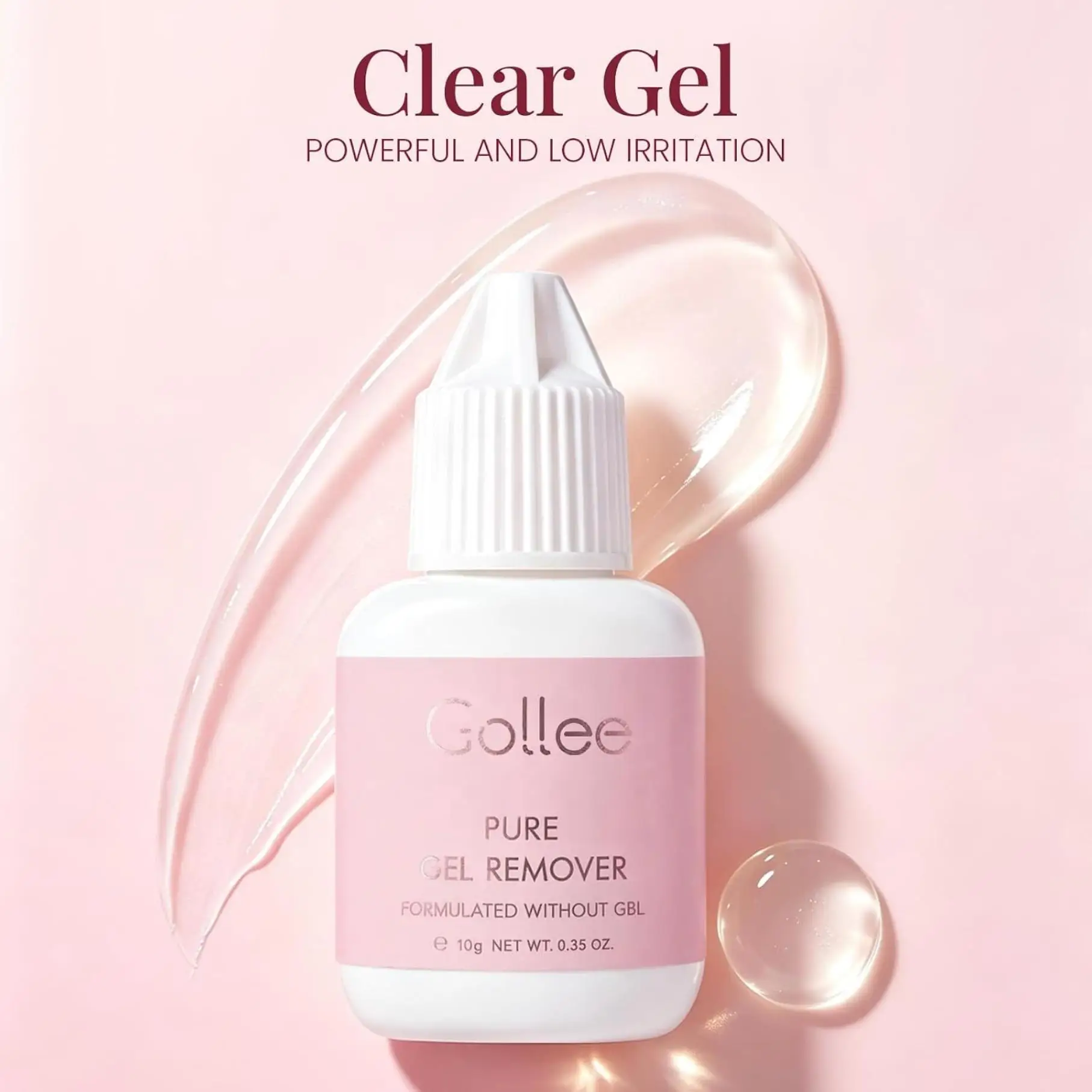 Eyelash Extension Remover Gel Lash Remover Gentle Efficient Dissolver for Eyelash Extension Glue Safe for Sensitive Eye