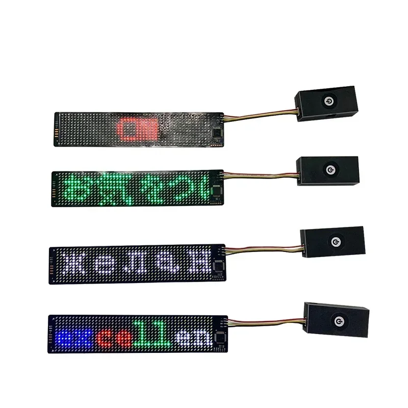 Imagem -02 - Diy 12*48 Módulo Led Painel Flexível Pixel bt App Programável Decora Capacete Inserção Pano Chapéu Luminoso Display Led Tela Matriz