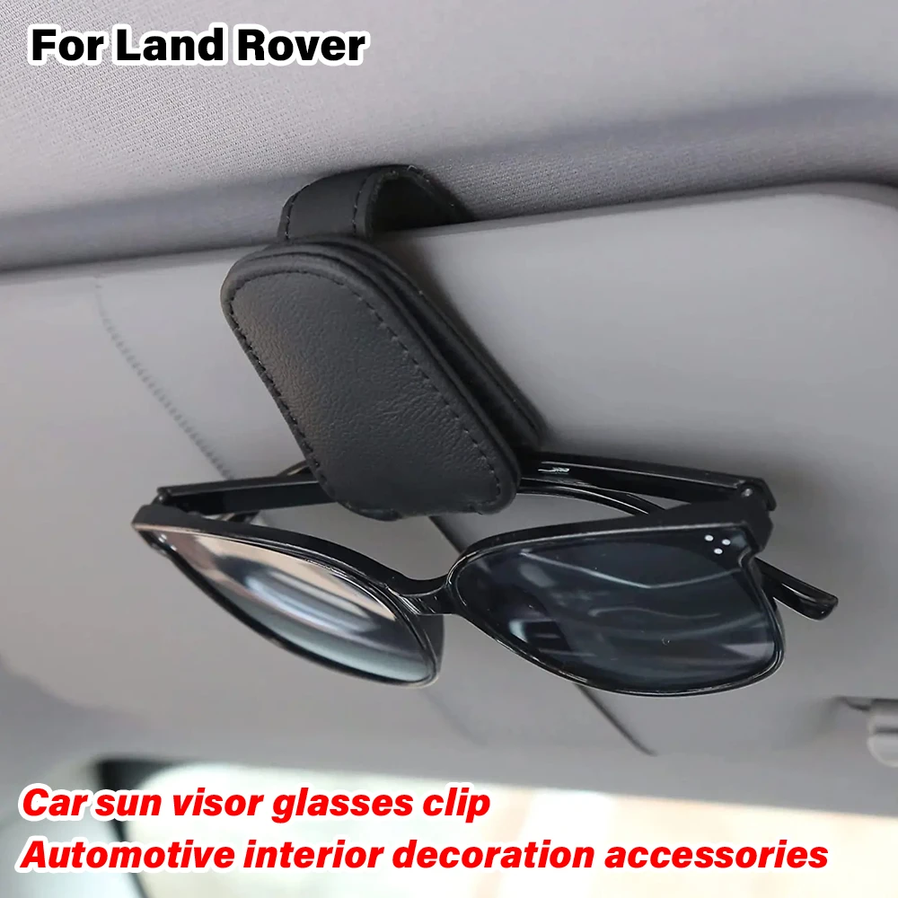 For Land Rover Range Rover Defender Discovery Magnetic Car Sun Visor Glasses Clip Sunglasses Case Card Ticket Holder Accessories