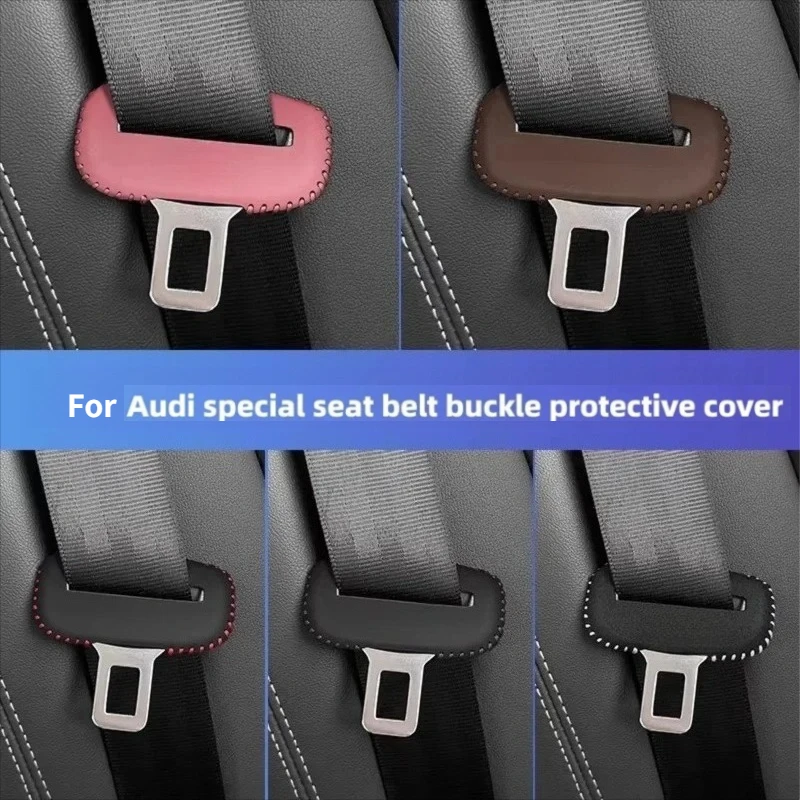 

For Audi A4L A6L A3 Q5L Q3 Q7 Q8 Seat Belt Buckle Protector Cover Car Interior Decoration Accessories