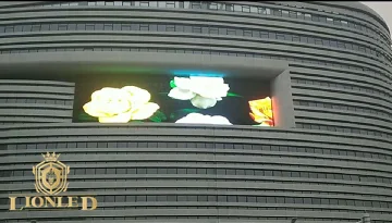 P15.625/31.25 سطوع عالي انظر من خلال شبكة ألوان كاملة شاشة عرض LED شفافة كبيرة #4