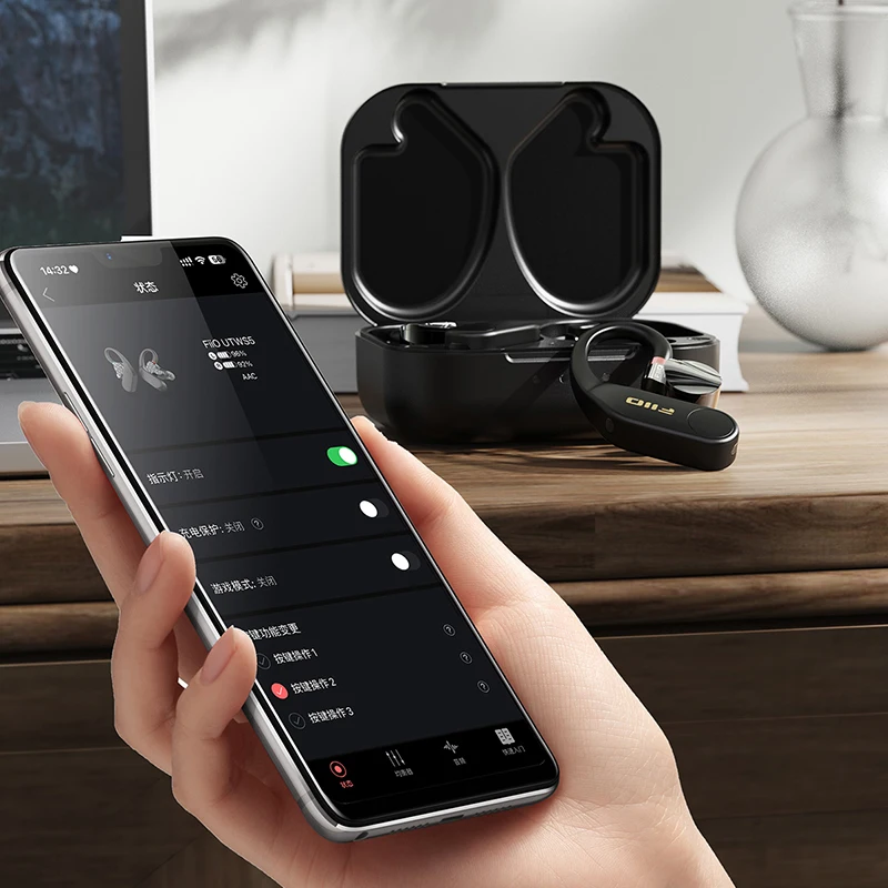 FiiO UTWS5 2025 سماعات أذن بلوتوث لاسلكية حقيقية مع خطاف IEM لسماعات أذن قابلة للفصل صوت عالي الدقة LDAC MMCX/0.78 مم