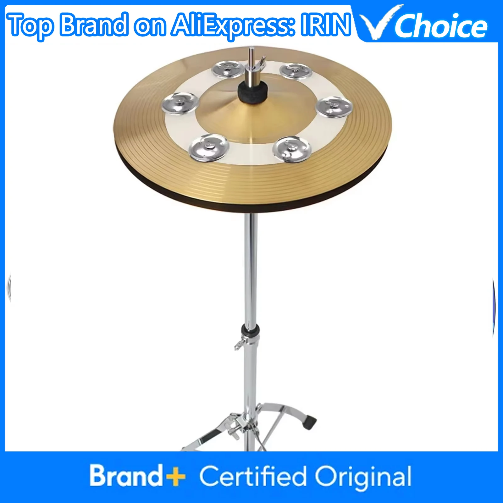 IRIN Drum Kit Cymbal Bell Tambourine Hi-hat For Drum Percussion Instrument Accessories Set Drums Supply Ring 6 Drums Ring