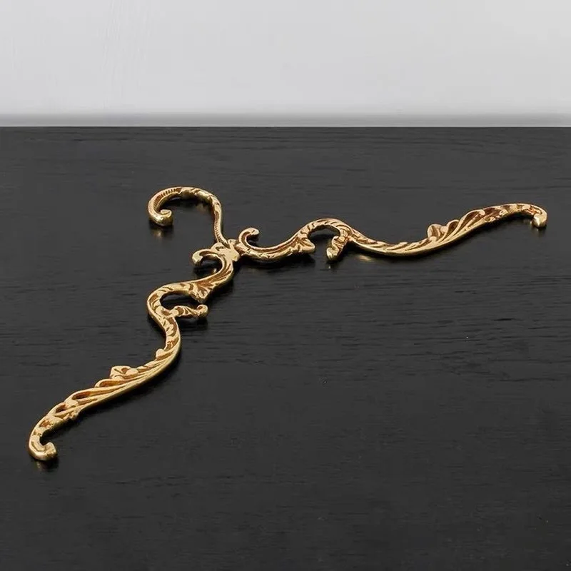 Vintage Palace-Style Home Hanger Hotel Bedroom Closet Storage Brass Hook Clothes Drying Rack