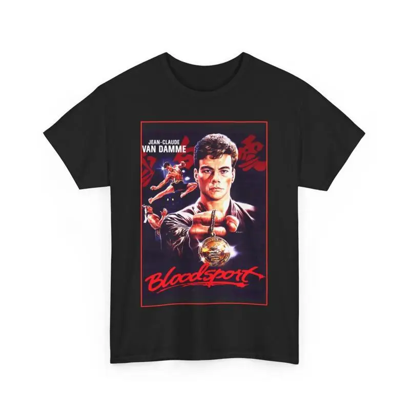 Bloodsport Jean Claude Van Damme Movie Heavy Cotton T Shirt