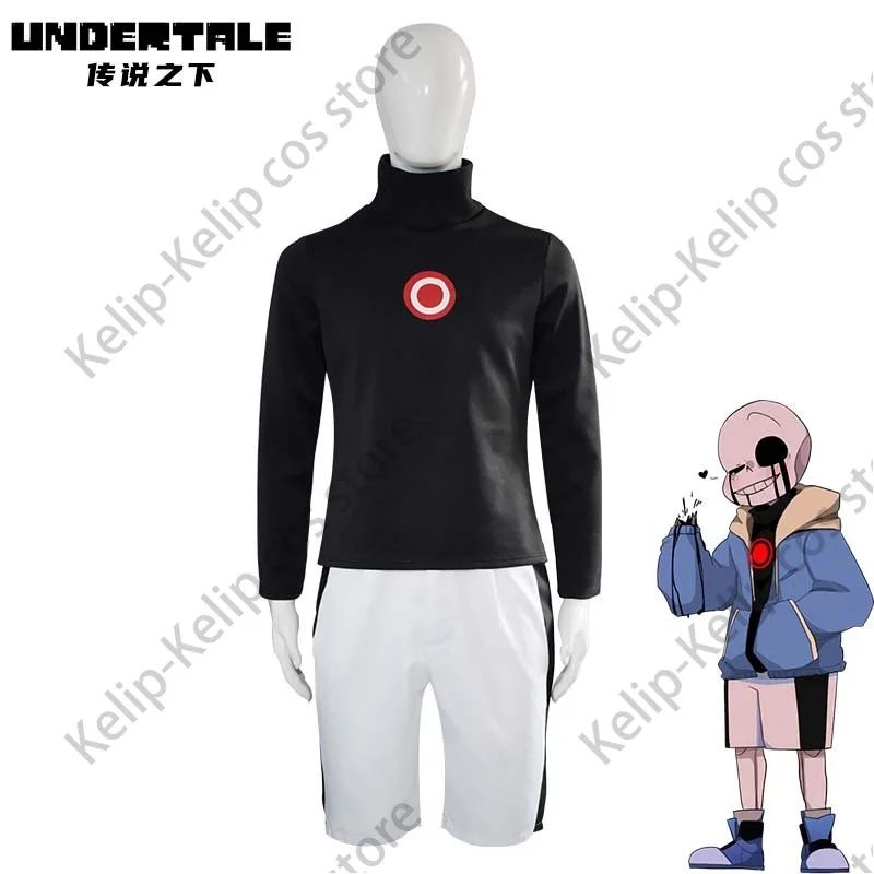 Anime Game Undertale Killer Sans Cosplay Costume, Papyrus Killer Horror Hoodies, Dust Frisk Chara, Black Pullover, Man 03/imbibed