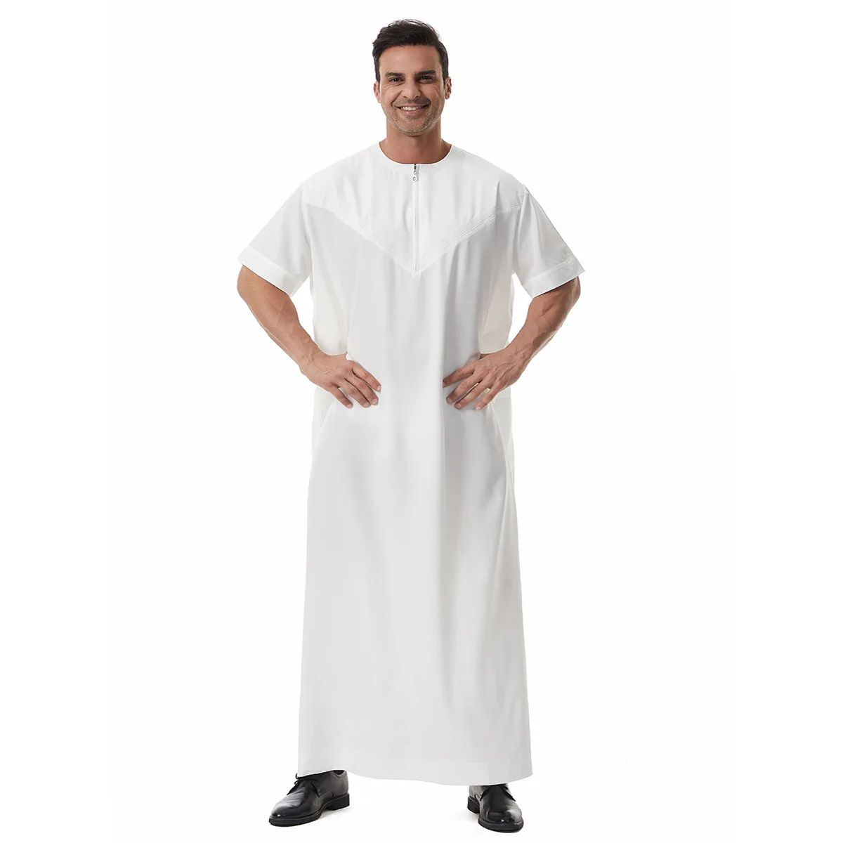 

Dubai Thobe Dishdasha Men Thawb Thoub Muslim Islamic Abayas Daffah Robe Dress Saudi Robe Daffah Arabic Kaftan Middle East Turkey