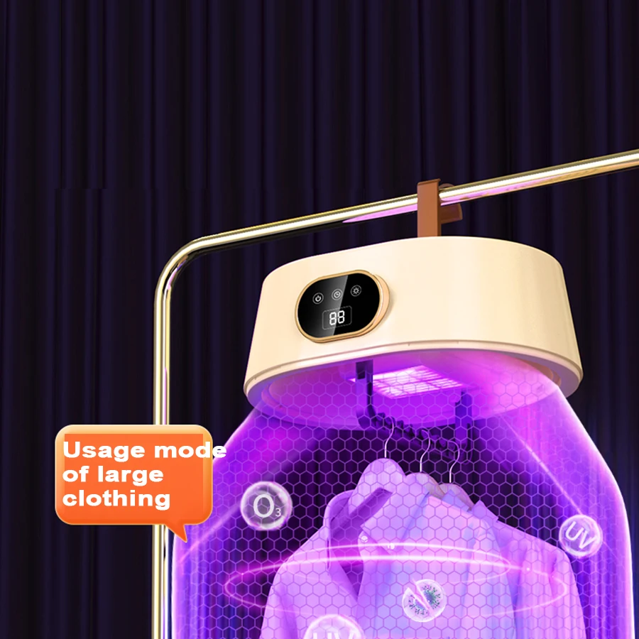 1-seche-linge-portable-pliable-avec-2-modes-crochet-a-vetements-assorti-chronometre-intelligent-de-8-heures-housse-en-tissu-anti-poussiere-supports