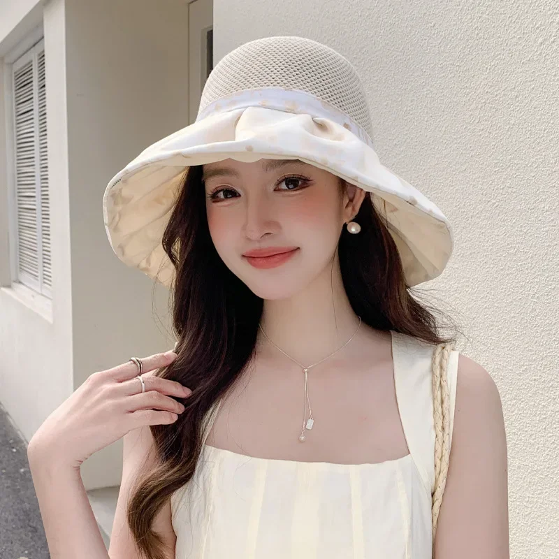 2025 Spring Summer Portable Foldable Breathable Sunscreen Fishing Cap Outdoor Travel Comfortable Shade Hat