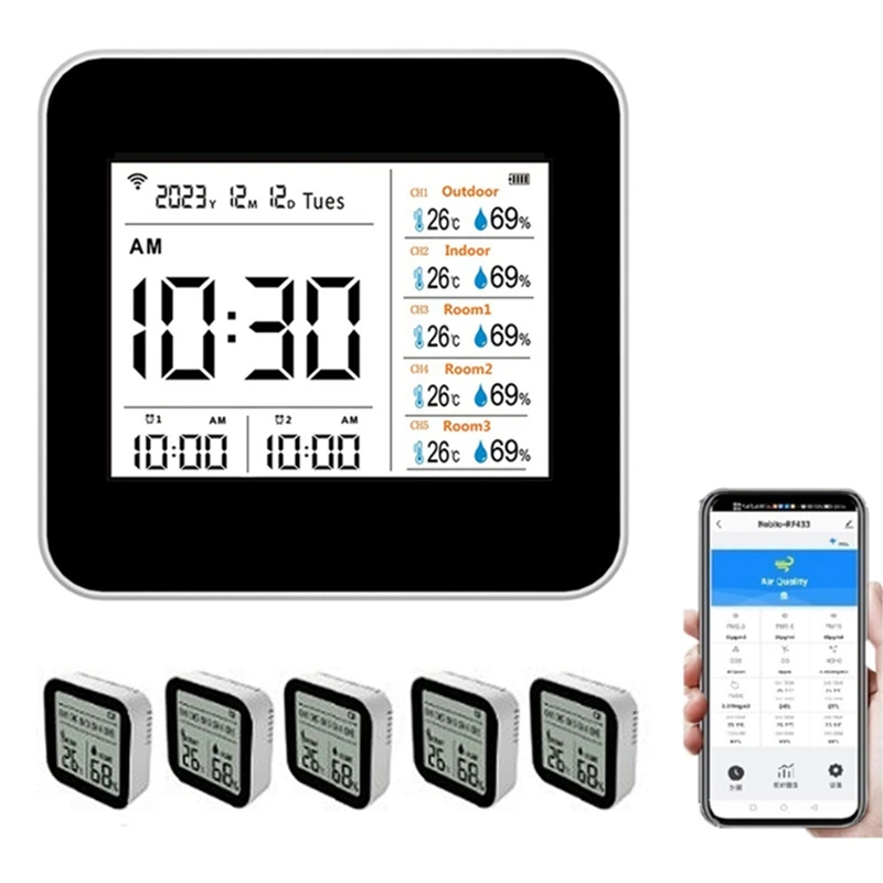 FULL-13 в 1 Tuya WIFI интеллектуальный термометр-гигрометр Крытый точный датчик температуры и влажности монитор