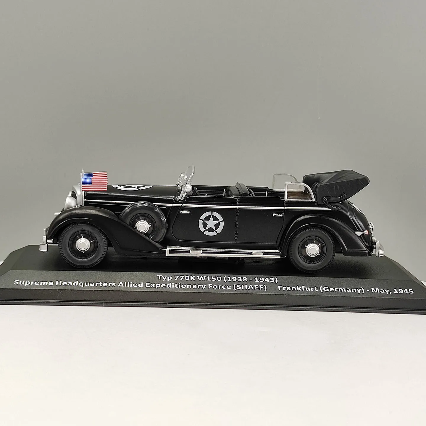 Diecast IXO 1:43 Scale Benz Command Vehicle 770K W150 1938-1943 Alloy Car Model