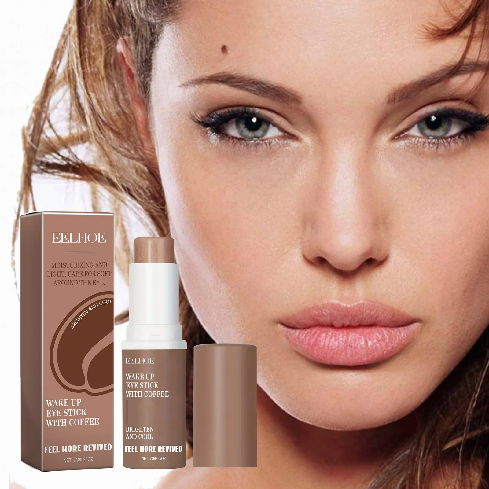 

Fade Dark Circles Eye Cream Eye Bags Coffee Extract Lightening Cream Wrinkle Removal Eyes Firming Anti Puffiness Skin Care Cream