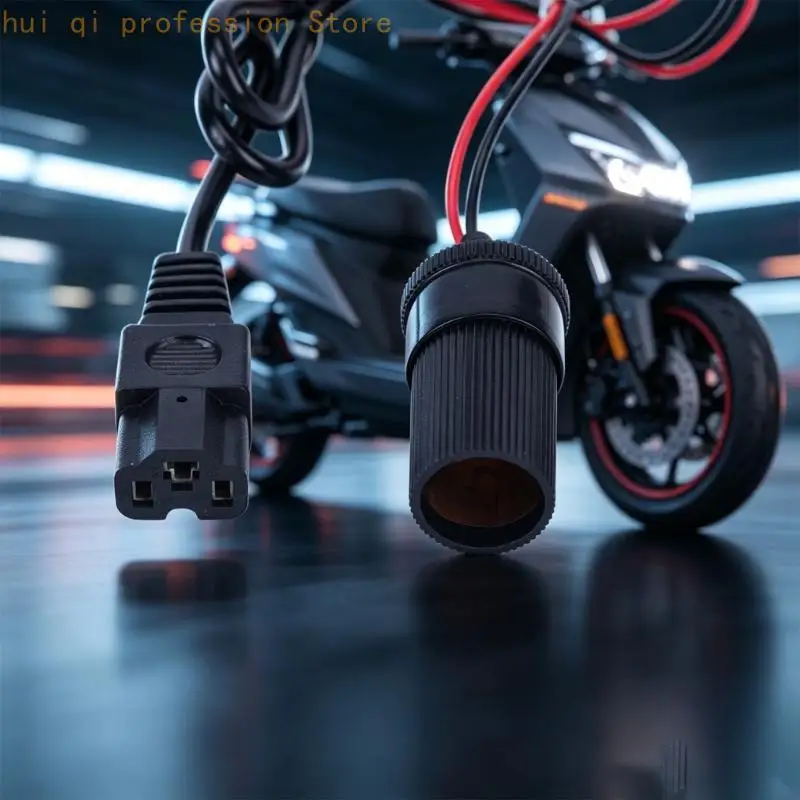 DC36V-120V zu DC12V Spannungswandler Step-Down-Modul mit Autosteckdose, 3-poliger Eingang für E-Bike-Scooter-Motorrad H8WE – Detail 1