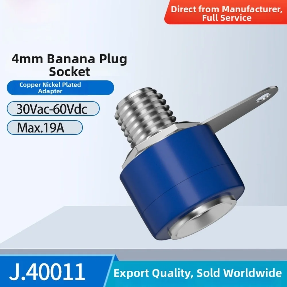 

Panel Mount 4mm Banana Socket Connector with Nickel Plated Washer for 58mm Hole Electrical Connector Suitable for Electronics