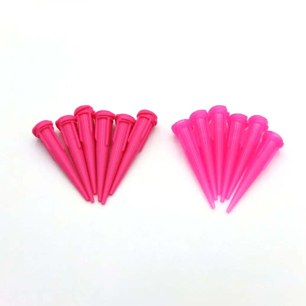 200pcs/lot 20gauge Plastic Conical Fluid Epoxy Resin Smoothflow Tapered Needle Glue Dispensing Tips