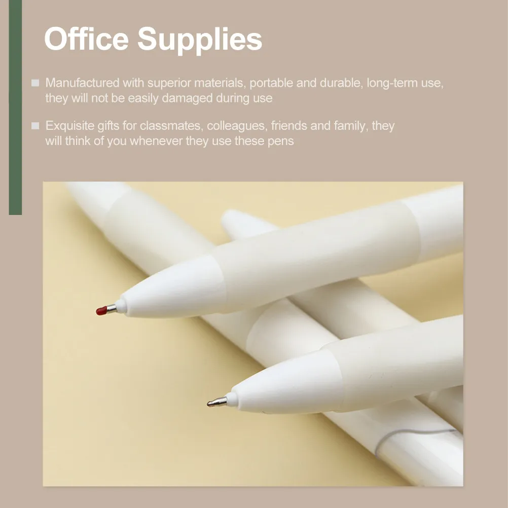 

10Pcs Fine Tip Black Gel Pens 0.5mm Retractable Press Signing Pens Smooth Writing Office School Student Use Office Supplies