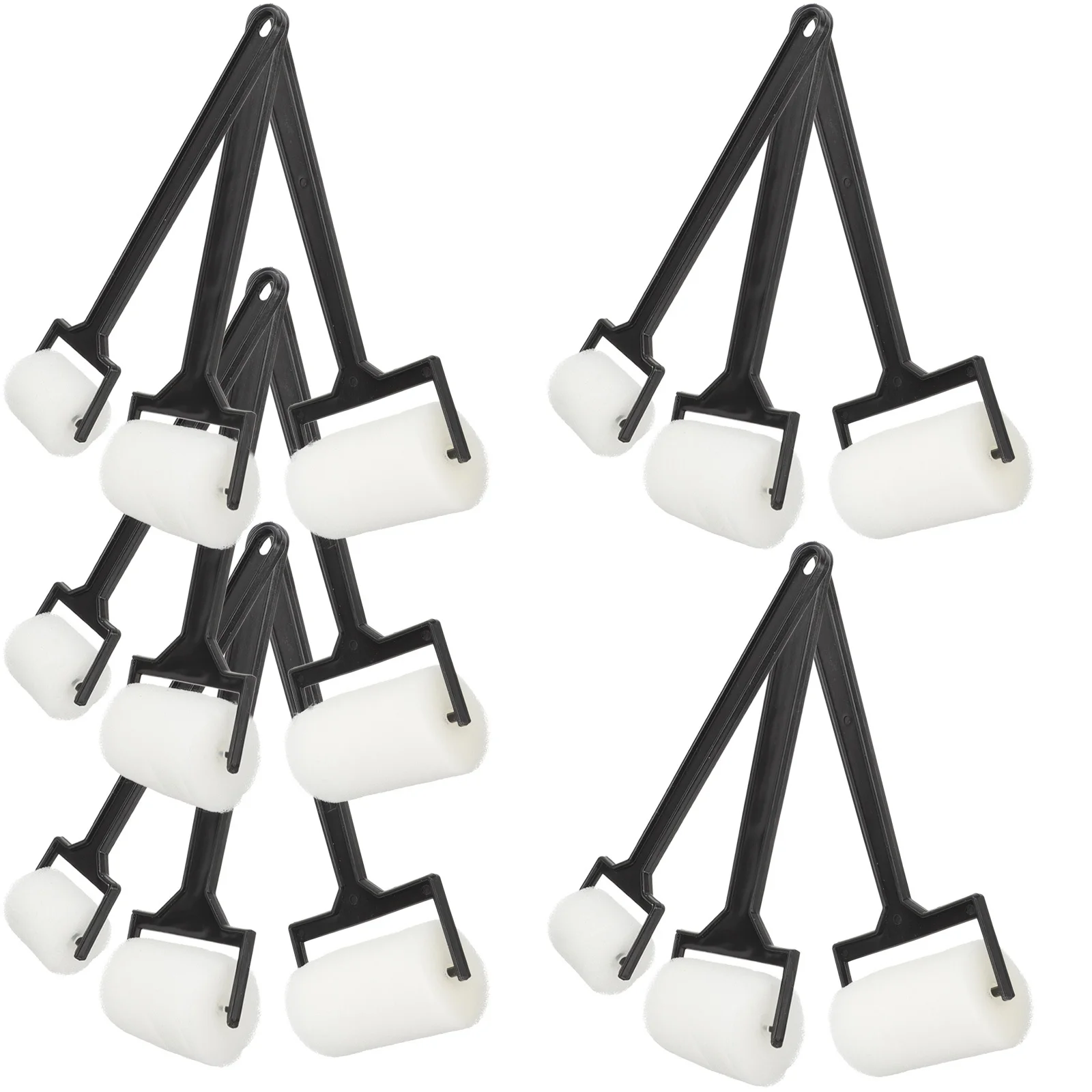 مجموعة فرش رسم إسفنجية مكونة من 15 قطعة، مادة آمنة ناعمة، أسطوانة فنية لمرحلة ما قبل المدرسة، أدوات رسم يدوية يدوية الصنع #3