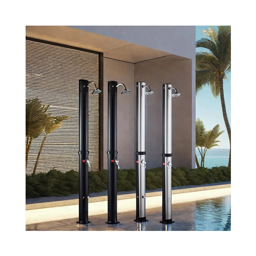 

Portable Outdoor Garden 20L Solar Shower Footwash PVC Swimming Pool Shower Sets Polished Surface Feature Including Floor Standpr