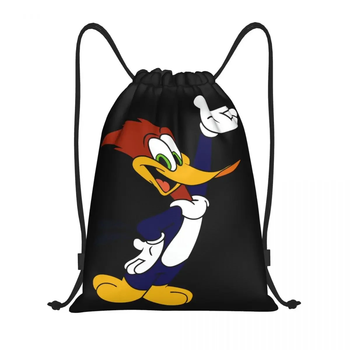 Custom Woody Woodpecker Cartoon Drawstring Bag for Shopping Yoga Backpacks Women Men Sports Gym Sackpack