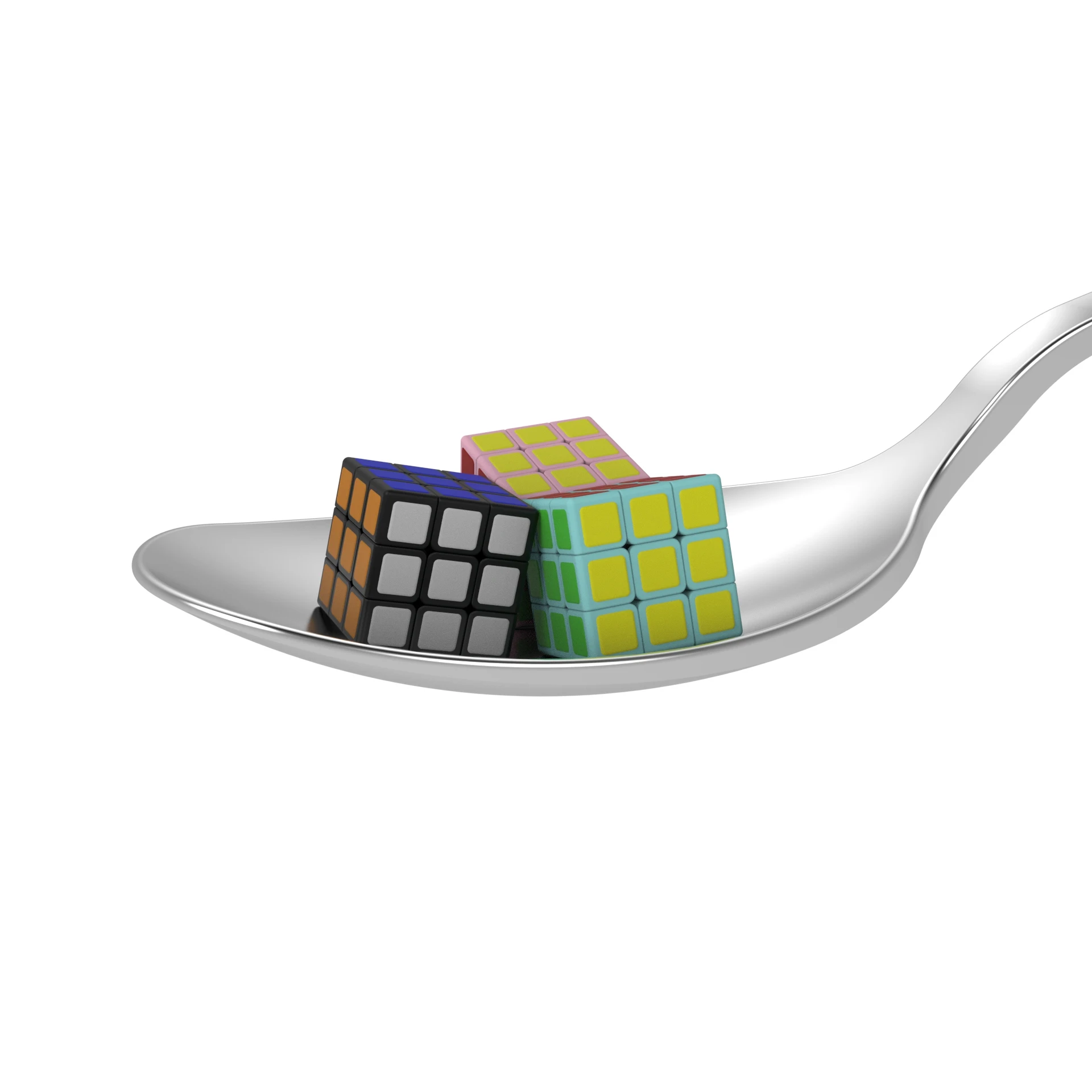 Cubelab 1 センチメートルミニマジックキューブ 3 × 3 スピードキューブプロフェッショナルブルーピンク黒 1 センチメートルキューブパズルおもちゃ子供キッズギフト