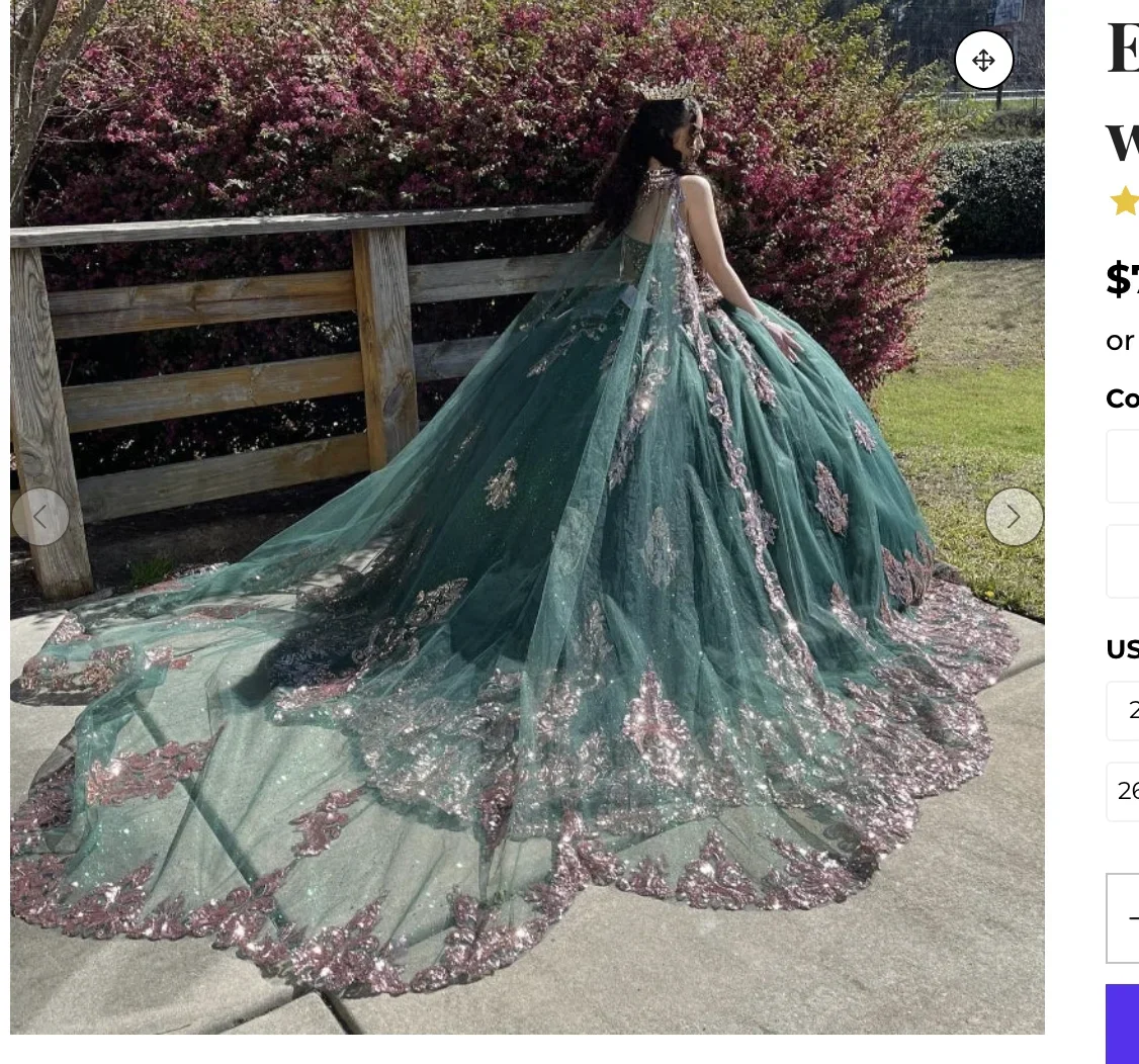 Quinceanera Cape,yqd810用にカスタマイズされた特別なリンクコスト