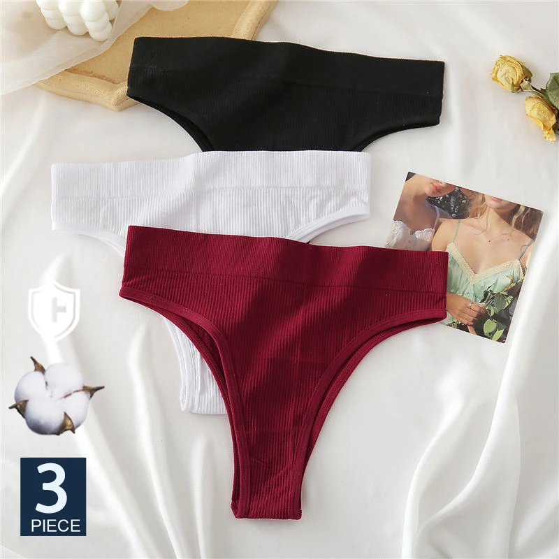 Finetoo 3pcs/set New Seamless Women Cotton Panties Brazilian Soft Woman Briefs Fashion Sexy Underpan