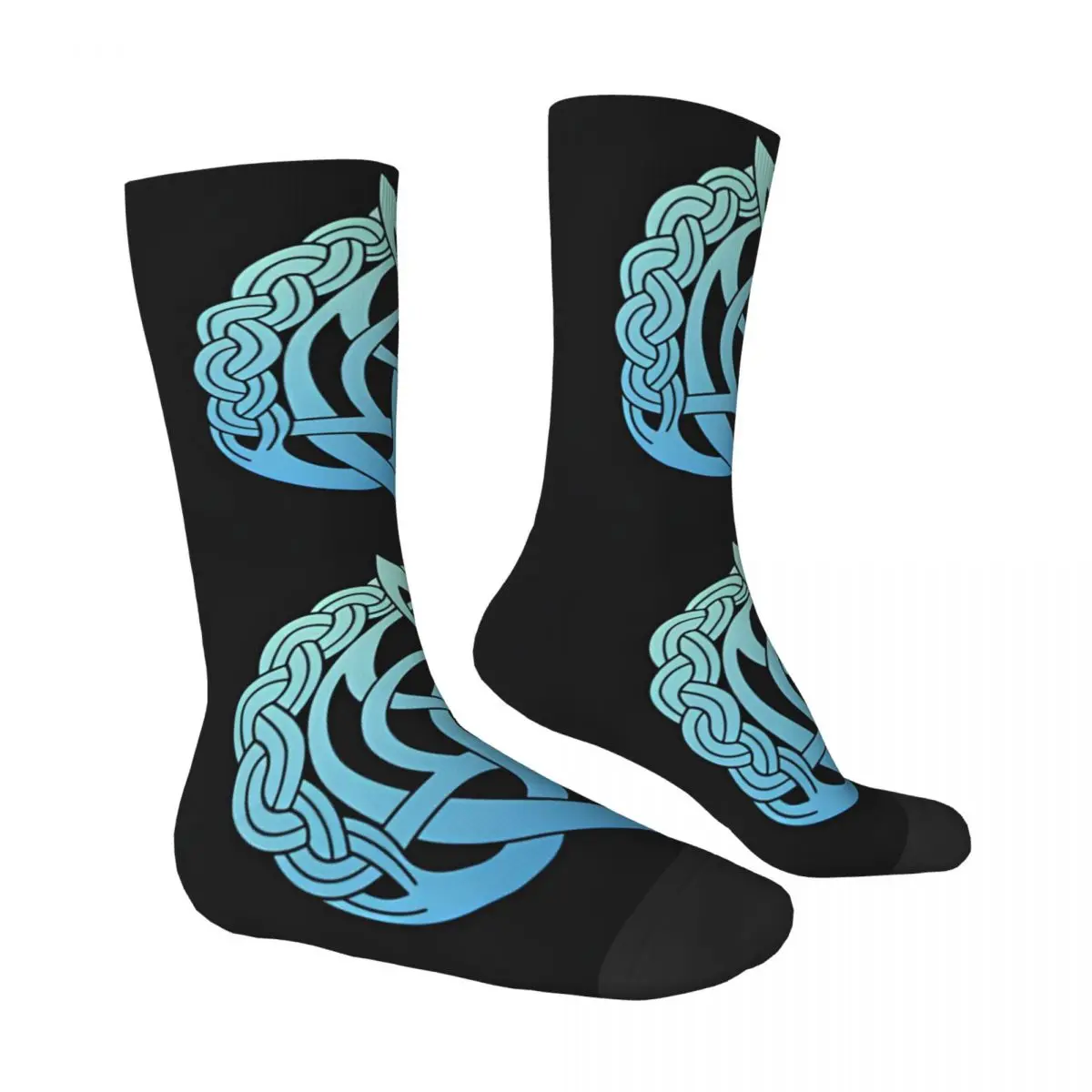 Celtic Horse Viking Sock Printed Man Polyester