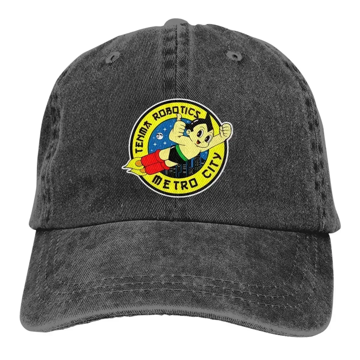 Astro Boy Men Women Baseball Cap Distressed Washed Hats Cap Vintage Outdoor All Seasons Travel Sun Cap