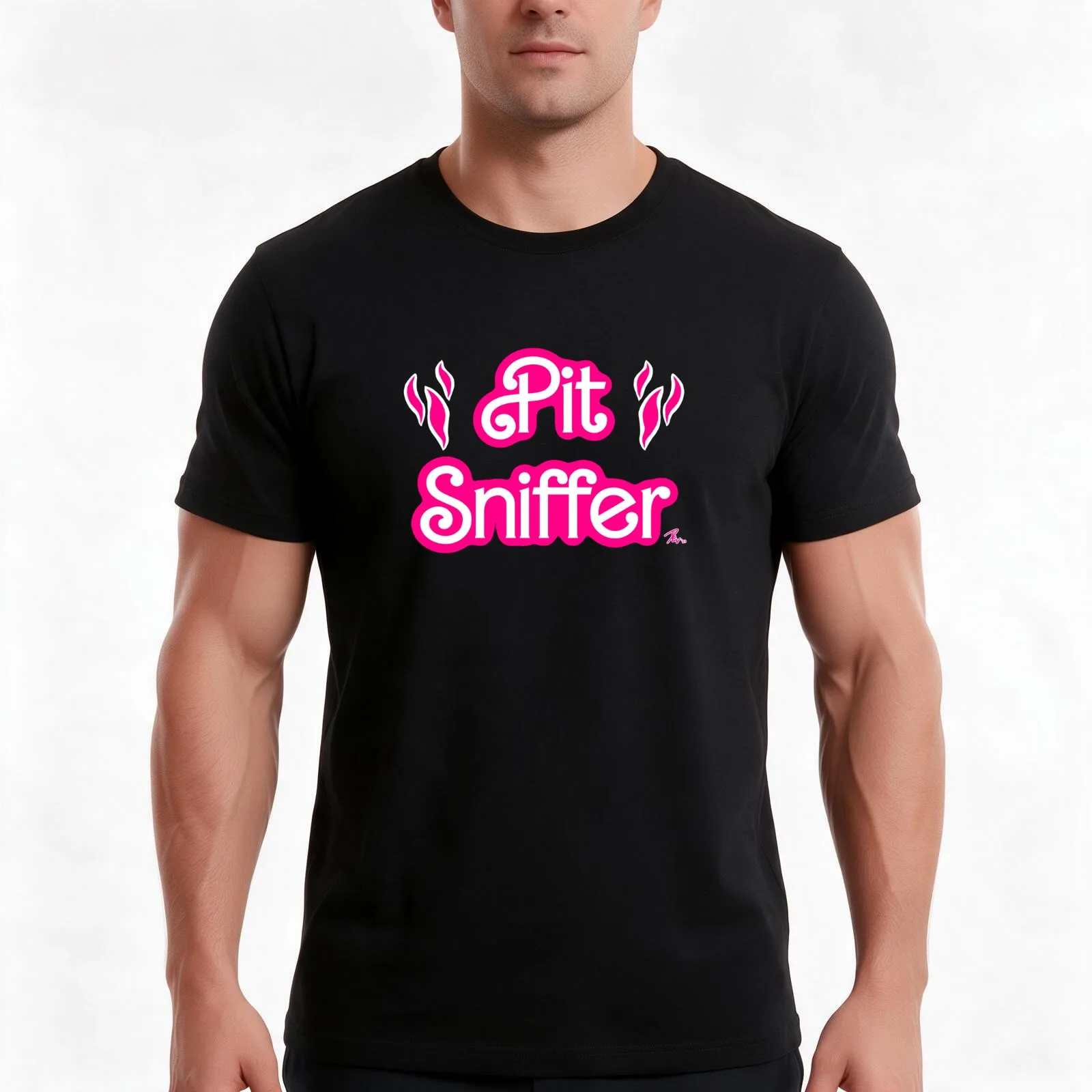 Pit Sniffer T-Shirt, Summer Casual Cotton Tee, Oversized Streetwear Tops, Vintage Graphic Print, Loose Fit Short Sleeve